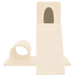 Avis Arbre à chat,niche pour chat avec griffoir en sisal Crème 59 cm -MN43236