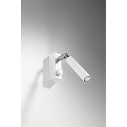 Luminaire Center Spot Eyetech Acier blanc 1 ampoule 20cm