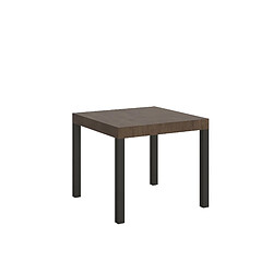 Itamoby Table Extensible Everyday 90x90/246 cm. Noyer cadre Anthracite 