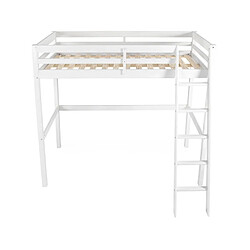 But Mezzanine 90x190 cm BLOOM Blanc pas cher