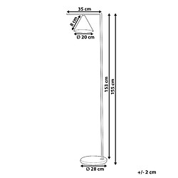 Avis Beliani Lampadaire en métal doré MOCAL