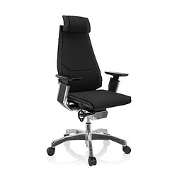 Chaise de bureau / Chaise pivotante GENIDIA PRO tissu noir hjh OFFICE