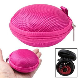 Wewoo Etui Casque / Ecouteurs Magenta pour / écouteur Boîte de sac de transport de style grille