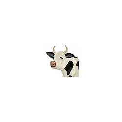 Hansa Peluche Geante Vache Noire et Blanche 92cmH 122cmL