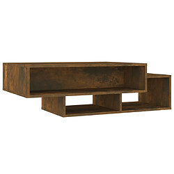 Maison Chic Table basse,Table Console Table d'appoint, Table pour salon Chêne fumé 105x55x32 cm Bois d'ingénierie -MN40522