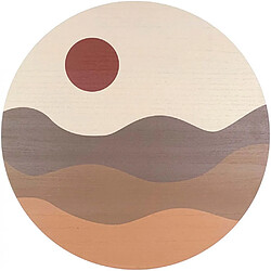 Pt' Décoration murale Wall art Sunset 40 cm Sable. Décoration murale Wall art Sunset 40 cm Sable