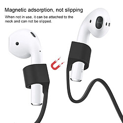 Avis Wewoo Cordon sans fil Bluetooth Corde anti-perte longe en silicone magnétique pour Apple AirPods 1/2 Blanc