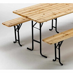 Wood Decor Table de brasserie bancs en bois jardin pliant festival 220x80