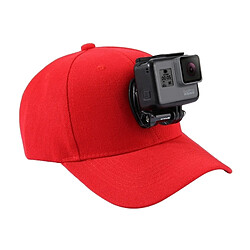 Wewoo Pour GoPro HERO6 / 43225 rouge Session / 4 Session / 43163 + / 3/2/1, Xiaomi et autres caméras d'action Baseball Hat avec J-Hook Boucle de fixation vis 