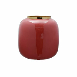 Paris Prix Vase Rond Design Bynta 17cm Corail & Or