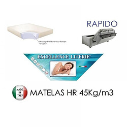 Acheter Inside 75 Canapé 3-4 places MONTMARTRE 160cm MATELAS 18CM sommier lattes RENATONISI Tweed bleu