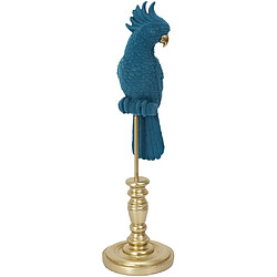 The Home Deco Factory Perroquet décoratif en résine 37 cm Bleu. Perroquet décoratif en résine 37 cm Bleu