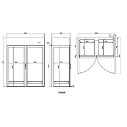 Acheter Armoire Réfrigérée à Chariot Positive Vitrées - GN 2/1 et 600 x 400 Groupe Logé 1950 L- Coldline