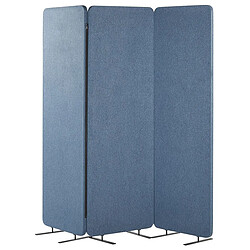 Beliani Cloison amovible de bureau 184 x 184 cm Bleu STANDI