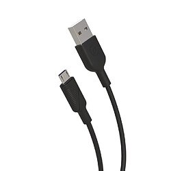 Muvit For Change Pack Chargeur Secteur 12W + Cable Micro Usb 1.2M Noir