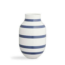 Kahler Design Vase en céramique Omaggio - bleu acier - H 30,5 cm 