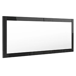 Mpc Miroir Noir Brillant (hxlxp): 139 X 55 X 2