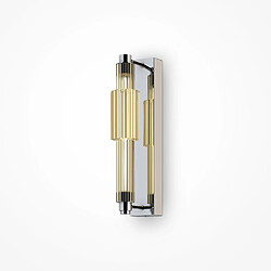 MAYTONI Applique murale LED intégrée moderne chrome, abat-jour cognac, 3000K 