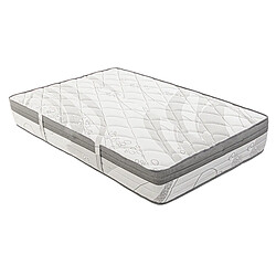 Visiodirect Matelas réversible SILA 90x190 cm , avec face été/hiver en mousse mémoire de forme, ferme