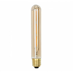 L'Héritier Du Temps Ampoule Edison Tube à LED E27 Puissance 3W Dimmable Lumière Ambrée 3x3x19cm