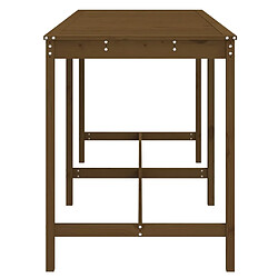 Acheter vidaXL Table de jardin marron miel 203,5x90x110 cm bois massif de pin