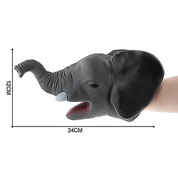 Universal Figures d'animaux sauvages réalistes gants gants gants en caoutchouc d'éléphant de tête de tête