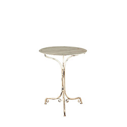 Biscottini Table Pliante En Finition Blanc Antique