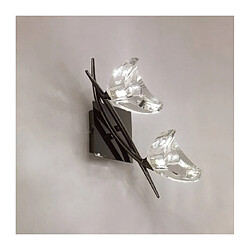 Luminaire Center Applique murale Eclipse avec interrupteur 2 Ampoules G9, chrome noir Coloris : chrome noir Coloris de l'abat jour : transparent Largeur en Cm : 25 Hauteur en Cm : 25 Profondeur en Cm : 17 Poids en Kilos : 1,4 Type d'ampoule :