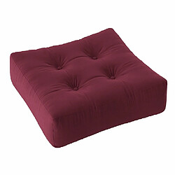 Inside 75 Pouf futon standard MORE POUF coloris bordeaux 