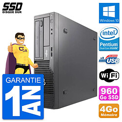 PC Fujitsu Esprimo E500 E85+ DT Intel G630 RAM 4Go SSD 960Go Windows 10 Wifi · Occasion 