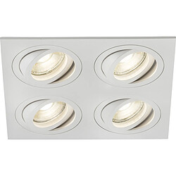 KNIGHTSBRIDGE Ambar Quad Tilt Square Downlight Blanc - AMA4TSW 