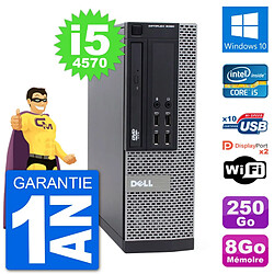 PC Dell 9020 SFF Intel Core i5-4570 RAM 8Go Disque Dur 250Go Windows 10 Wifi · Occasion 