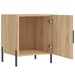 Acheter vidaXL Table de chevet chêne sonoma 40x40x50 cm bois d’ingénierie