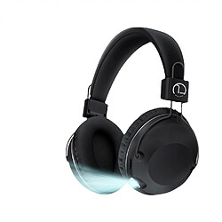 General Casque Bluetooth sur l'oreille, casque stéréo pliable léger sans fil et filaire avec micro, contrôle du volume, casque Bluetooth 5.3 pour voyage/tablette/PC(noir) 