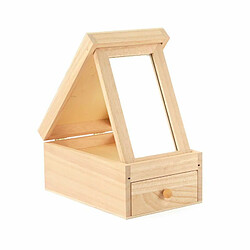 Graines Creatives Coiffeuse en bois avec miroir 18 x 12 x 8,5 cm 