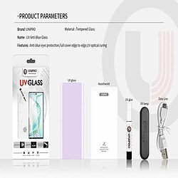 Acheter Verre de protection pleine surface Riff + lampe UV + colle nano pour Samsung Galaxy S21 Ultra G998