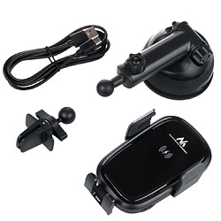 Support de voiture avec chargeur sans fil/inductif Qi Maclean MCE129, 5W/7,5W/10W/15W, automatique, convient aux téléphones 4,7-6,7", condensateur intégré pas cher