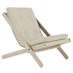 Inside 75 Fauteuil futon BOOGIE hêtre massif coloris beige