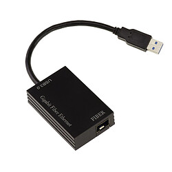 Kalea-Informatique Cordon USB 3.0 vers GIGABIT ETHERNET 10/100/1000 MB - Fibre SFP - Chipset REALTEK RTL8153 - USB3 SUPERSPEED 5G