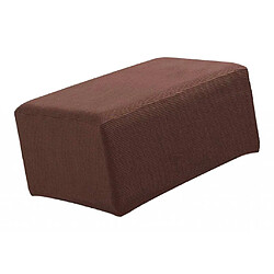 Pouf extensible Pouf Couvre-pouf repose-pieds protecteur de housse a brun foncé pas cher