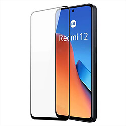 Htdmobiles Verre trempe pour Redmi 12 4G et 5G / Poco M6 Pro 5G - [Lot de 2] film de protection incurve integral - NOIR 