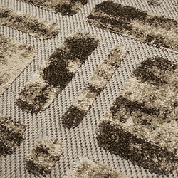 Acheter Thedecofactory DEHORS-DEDANS LABY - Tapis pour intérieur-extérieur beige et brun 160x230