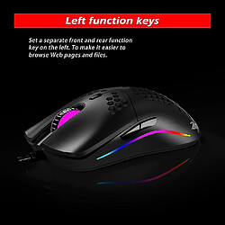 Avis Universal USB Wired Mouse RGB Gaming Computer ordinateur souris Redmiter @