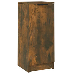 Maison Chic Buffet,Meuble de Rangement,commode pour salon,Cuisine Chêne fumé 30x30x70 cm Bois d'ingénierie -MN87862