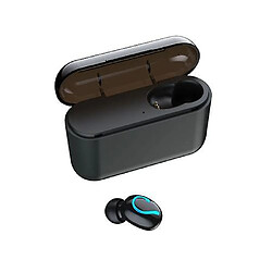 Universal Casque bluetooth sport sans fil HD à réduction de bruit avec micro pour Samsung - Noir