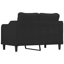 Acheter vidaXL Canapé à 2 places Noir 120 cm Tissu