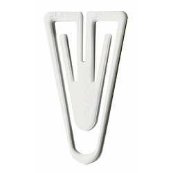 Laurel Trombones Clips Plastiques 25 Mm Blanc 1000 Pi?Ces