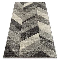 RUGSX Tapis FEEL 5673 16811 CHEVRON gris anthracite crème 80x150 cm 