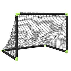 vidaXL But de football pour enfants pliable noir 90x64x64 cm