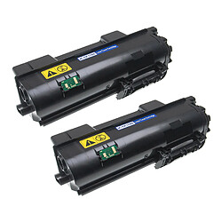 vhbw 2x Toner remplacement pour Kyocera TK-1160 pour imprimante - Cartouches toner compatible, noir 